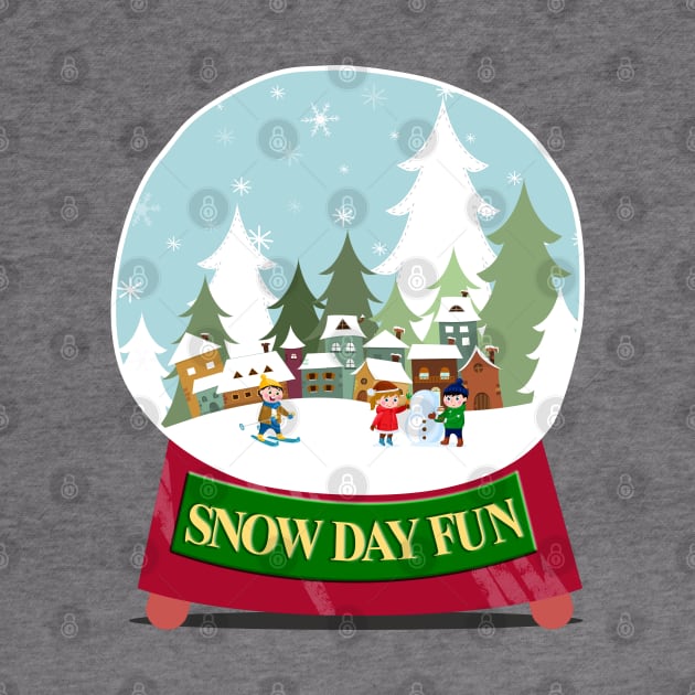 Snow Day Fun Snow Globe by Blended Designs